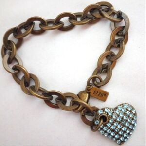 Vintage 1928 Crystal Paved Heart "RARE"